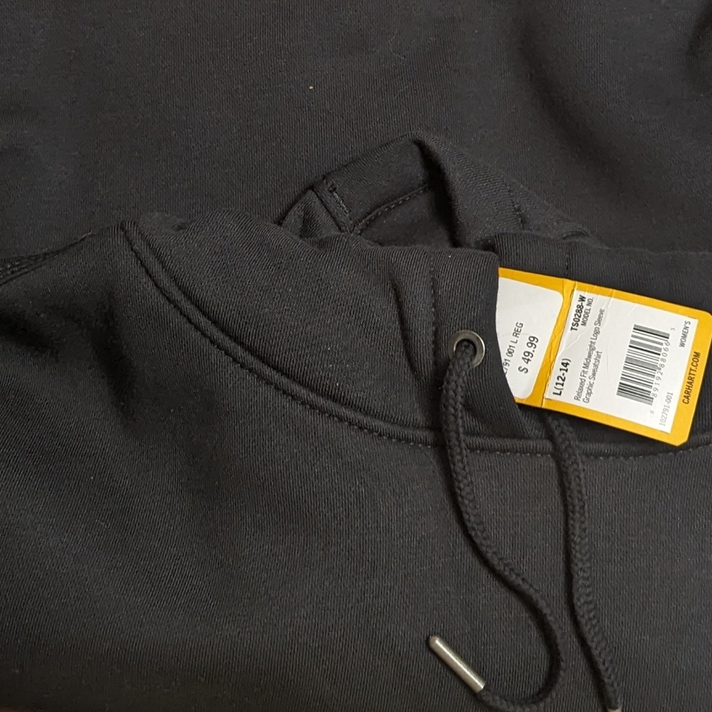 Carhartt Relaxed Fit Logo Sleeve Graphic Black Sweatshirt Size L NWT MSRP $49.99 - Picture 6 of 6